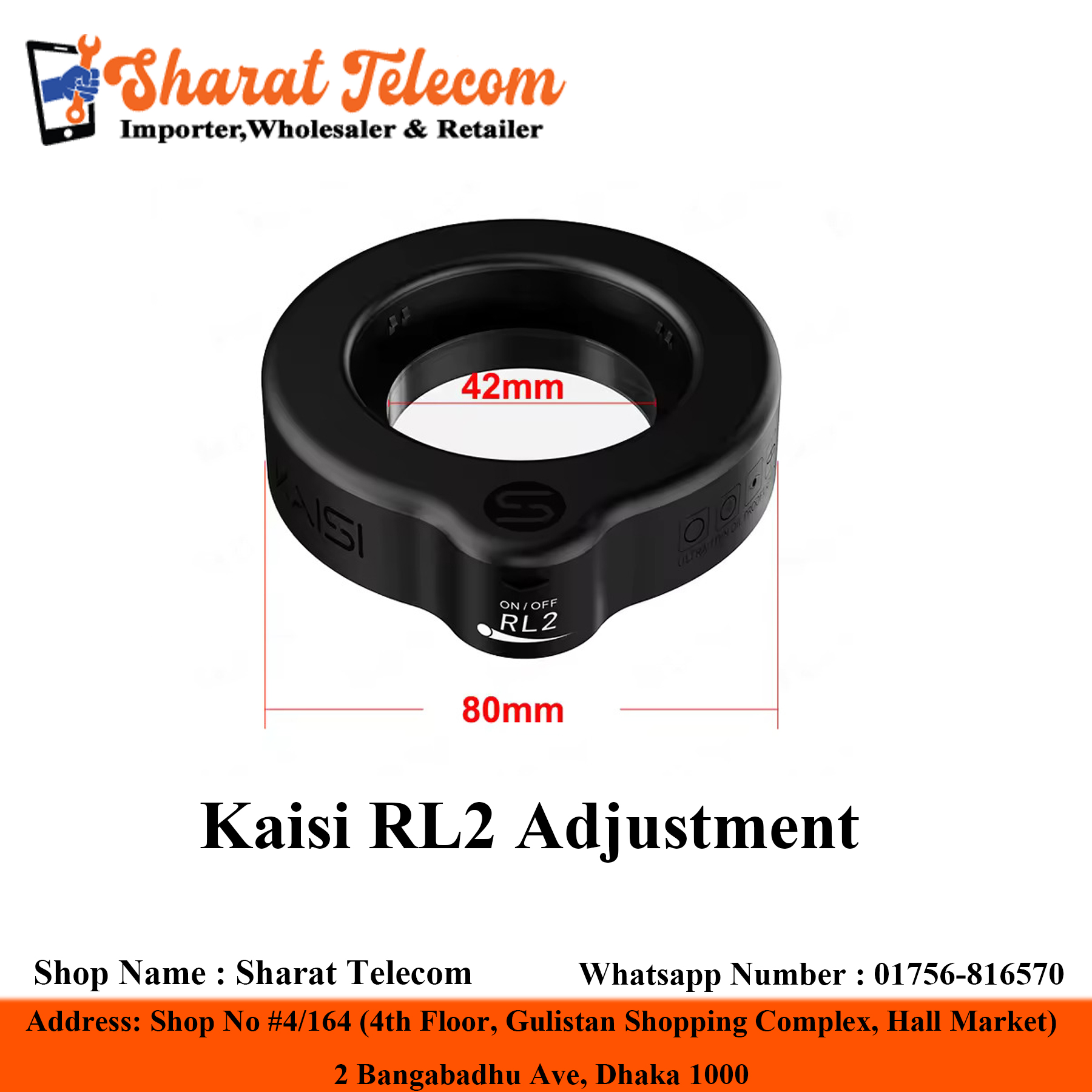 Kaisi RL2 Adjustment Ultra-thin All-round Annular Lamp Multi-Level Brightness
