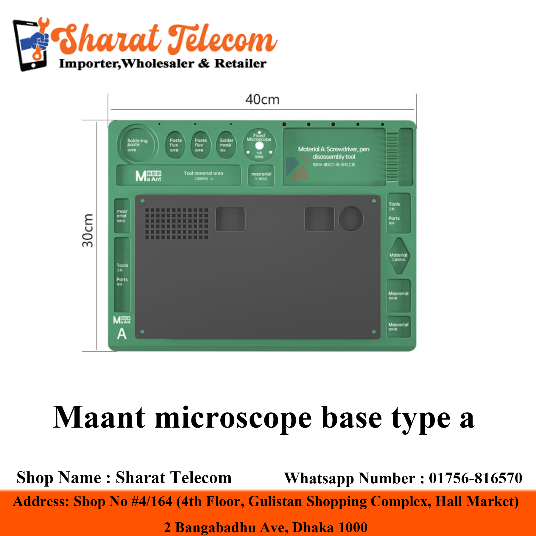 Maant microscope base type a Best Quality