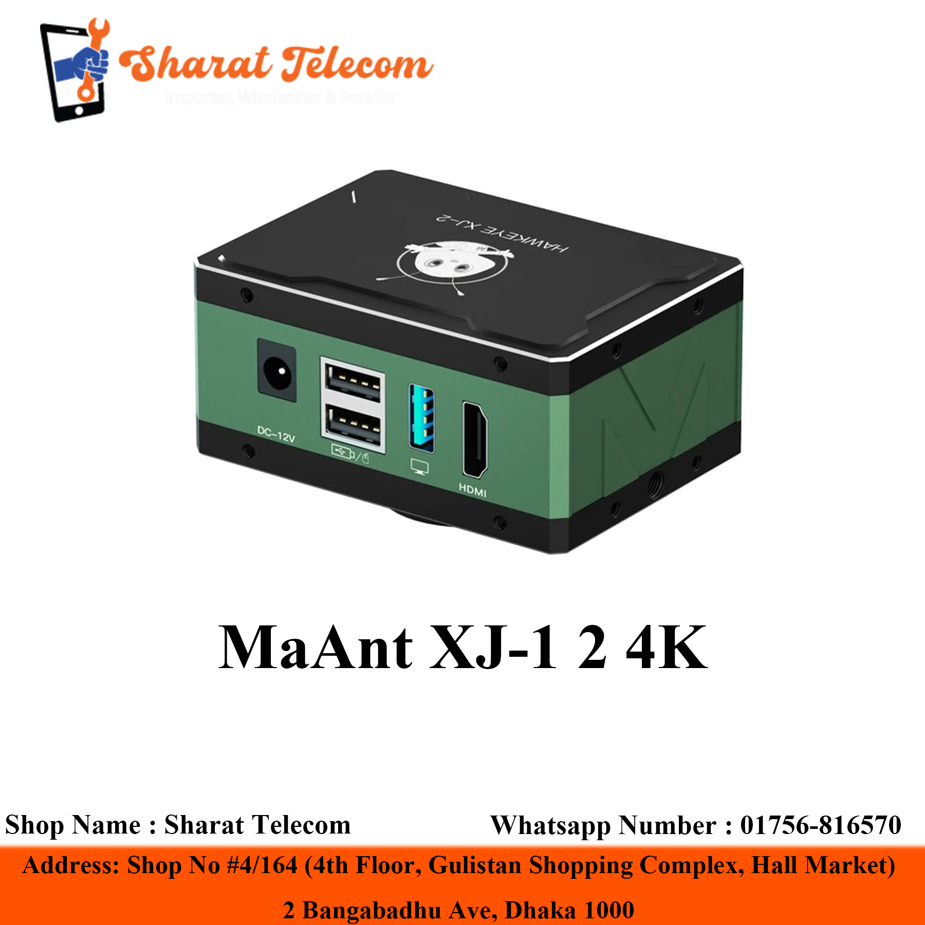 MaAnt XJ-2 4K HDMI 1080P Pixels 60FPS 4K Video Industrial Microscope Camera C Mount