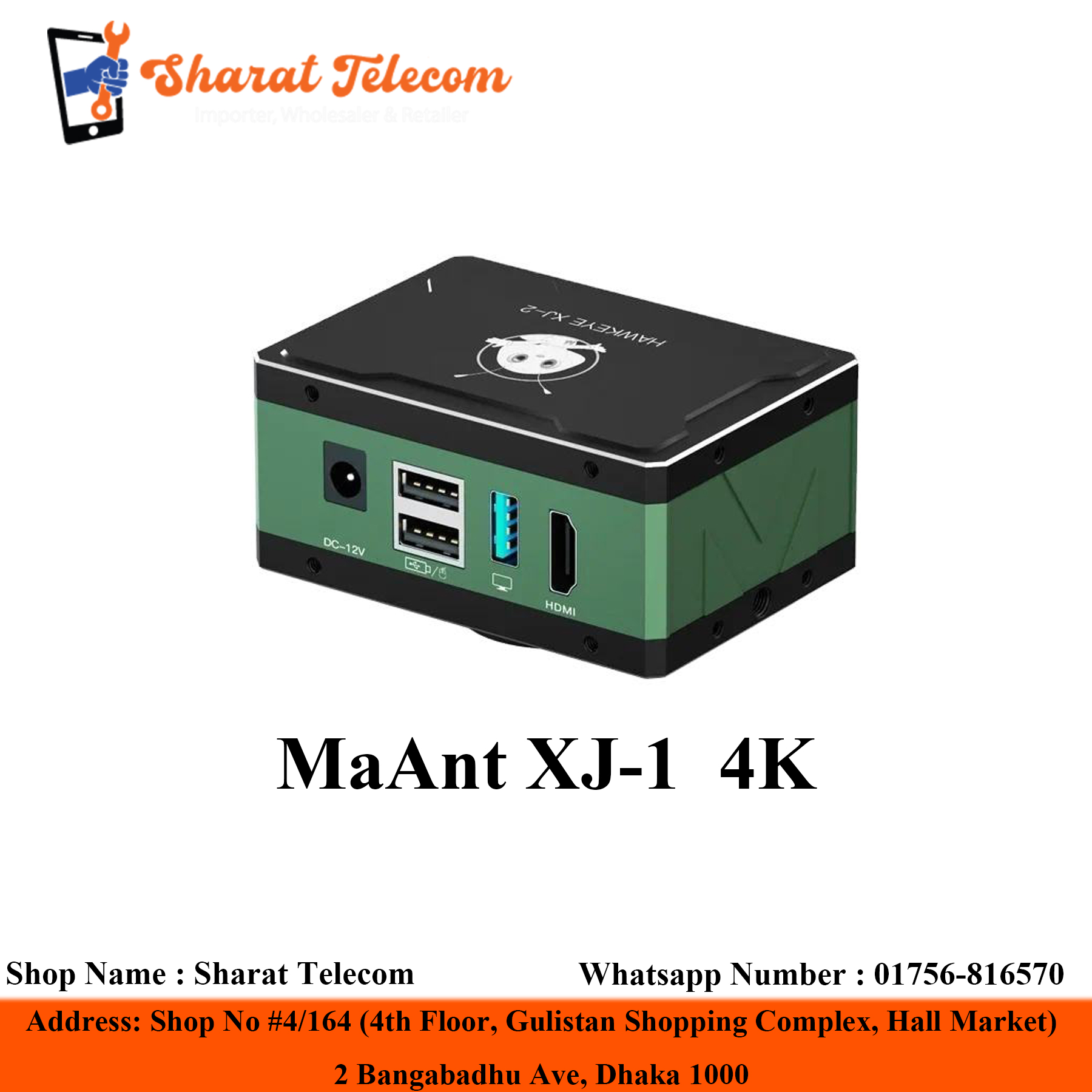 MaAnt XJ-1  4K High Quality HD Camera Video Industrial Microscope With C Mount