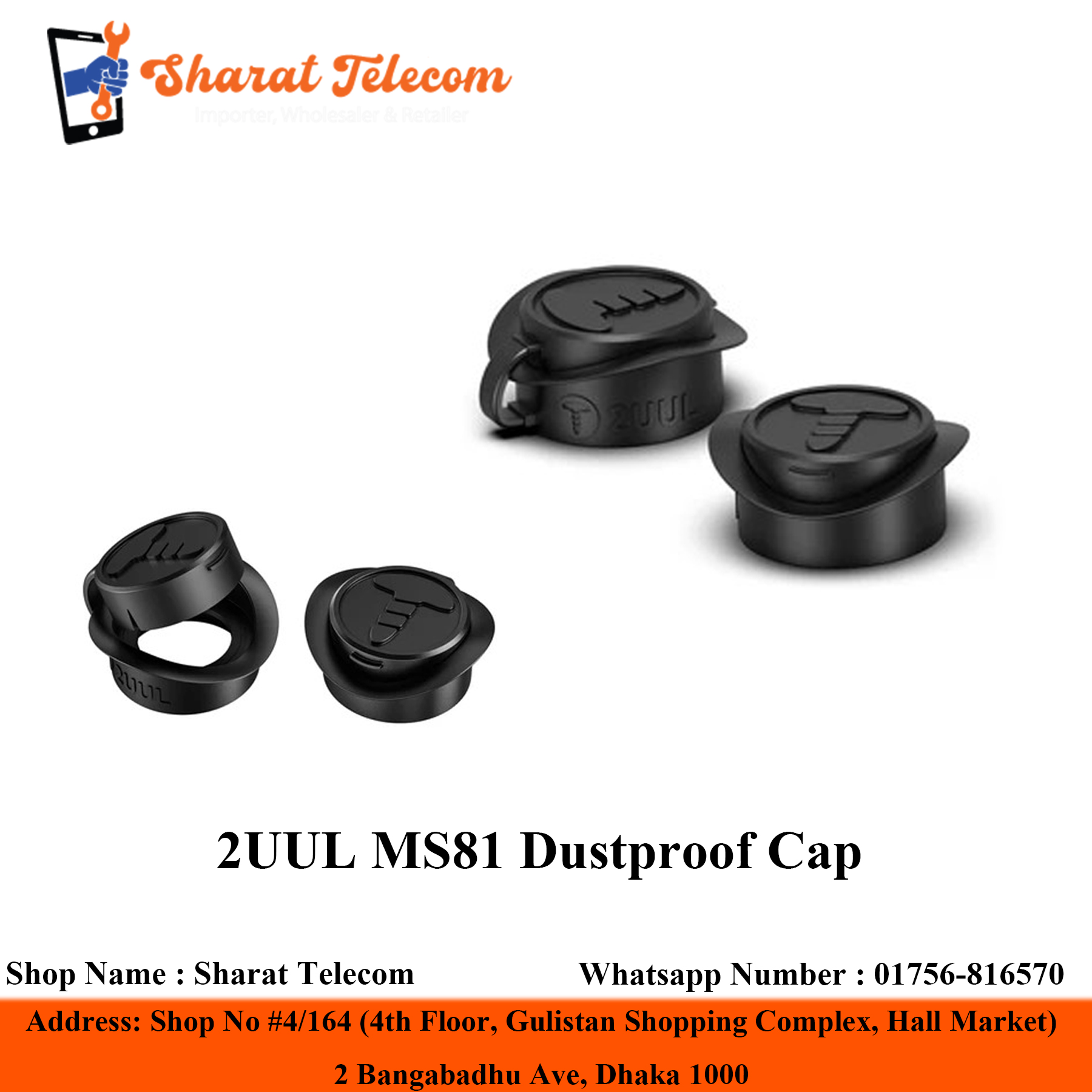 2UUL MS81 Dustproof Cap For Protective Lens Cover Protective Lens Cap 32-36mm Inner