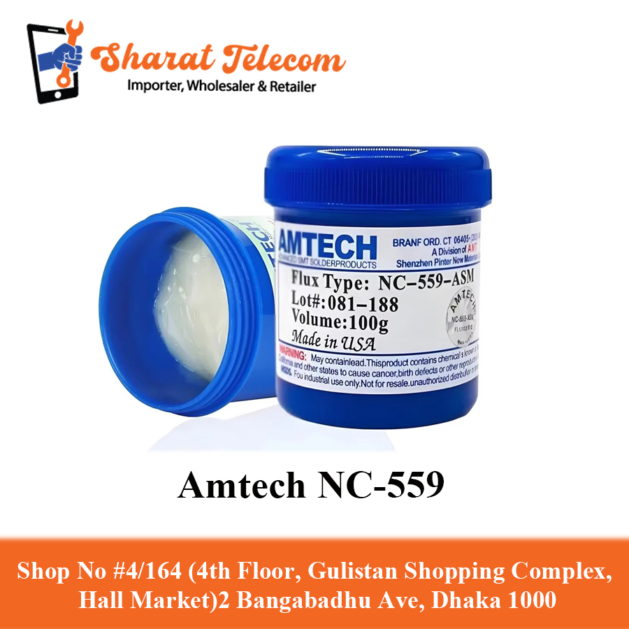 Amtech NC-559-ASM Soldiering Solder Flux Paste 100% Original 10cc Reballing