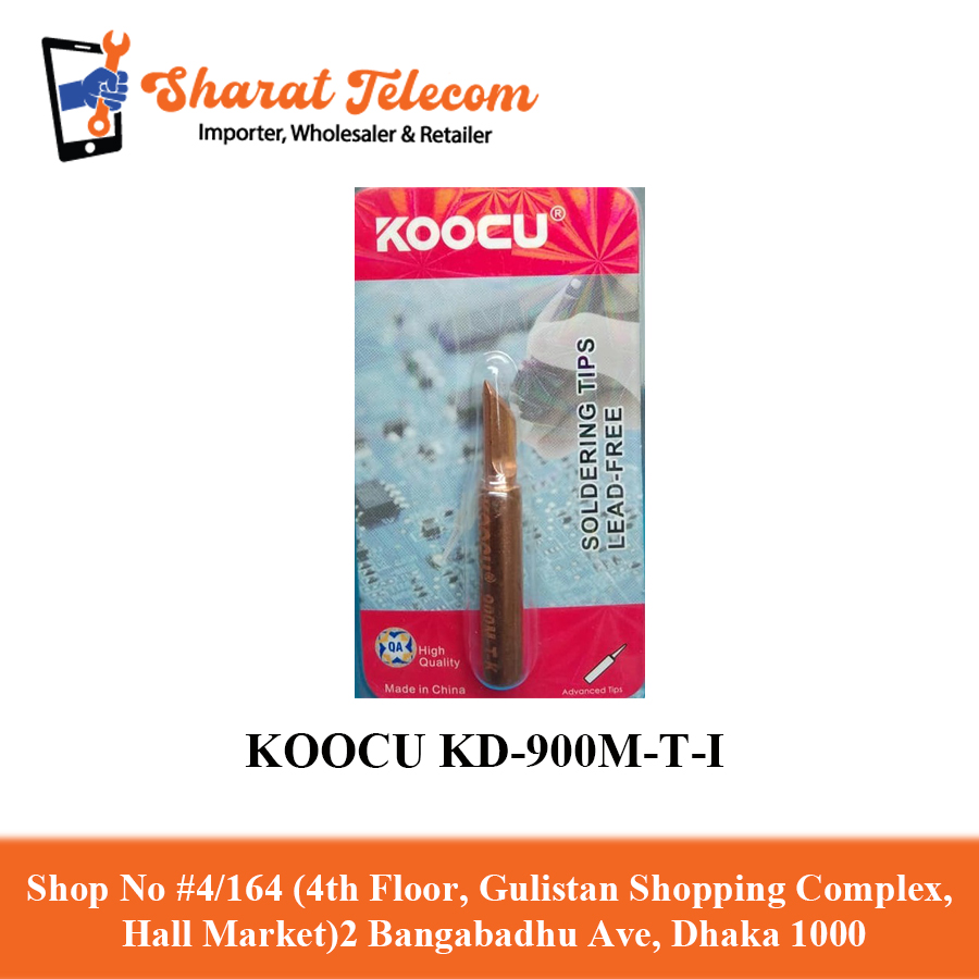 KOOCU KU-900M-T-I Soldering Iron Tip Brass Copper For Soldering Stations
