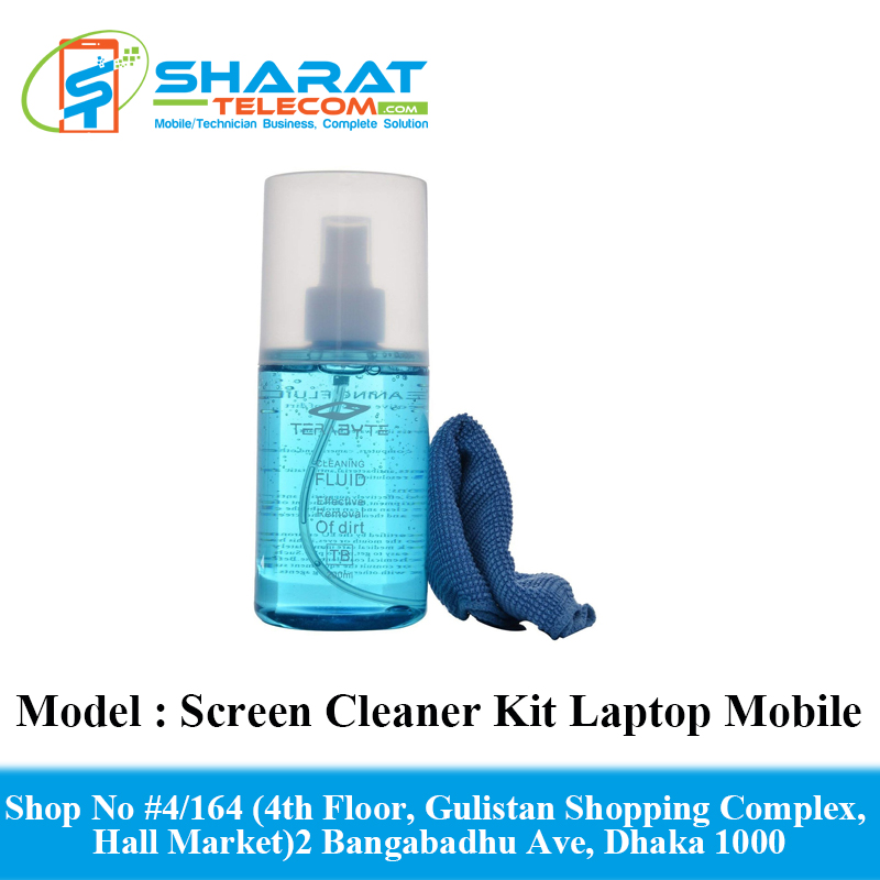 Screen Cleaner Kit Laptop, Mobile, Computer, sunglass and TV - Blue for LED 200ML
