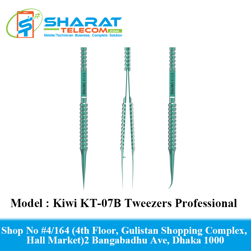 Kiwi KT-07B Tweezers Professional Titanium Alloy Microscope BGA Motherboard Chip IC Repair
