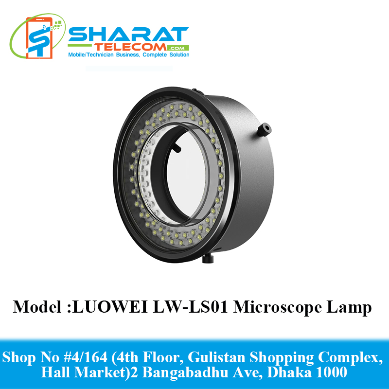 LUOWEI LW-LS01 Microscope Lamp Illuminator For  Anti Glare Polarized LED Ring Light For Microscope Light