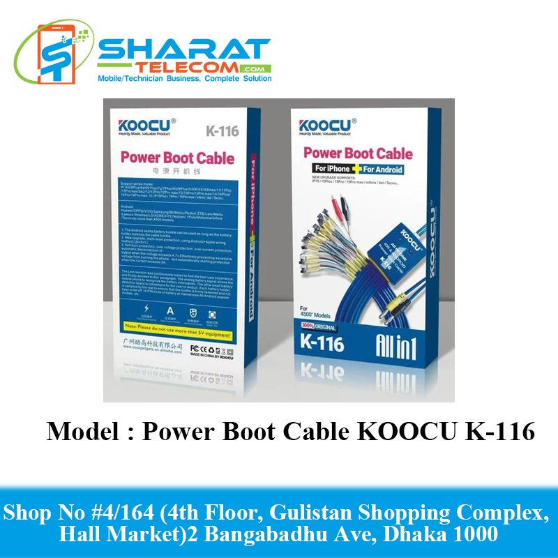 Power Boot Cable KOOCU K-116 For Android or Iphone