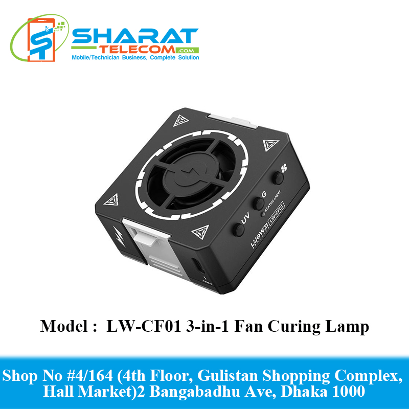 Luowei LW-CF01 3in1 Smoke Exhaust Fan Curing Lamp For Motherboard PCB Repair