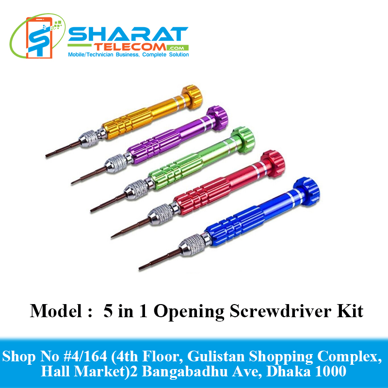 5 in 1 Repair Opening Magnetic Screwdriver Kit Set Phone Repair Tools for iPhone Or Android