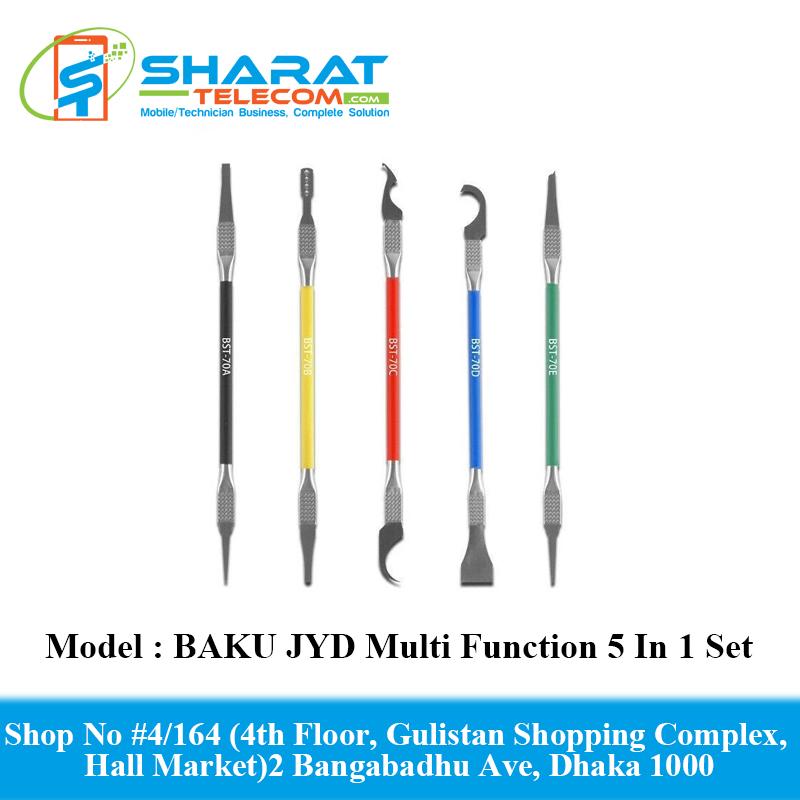 BAKU JYD Multi Function 5 In 1 Set Screwdriver Repair Tool Kit for Mobile Repair