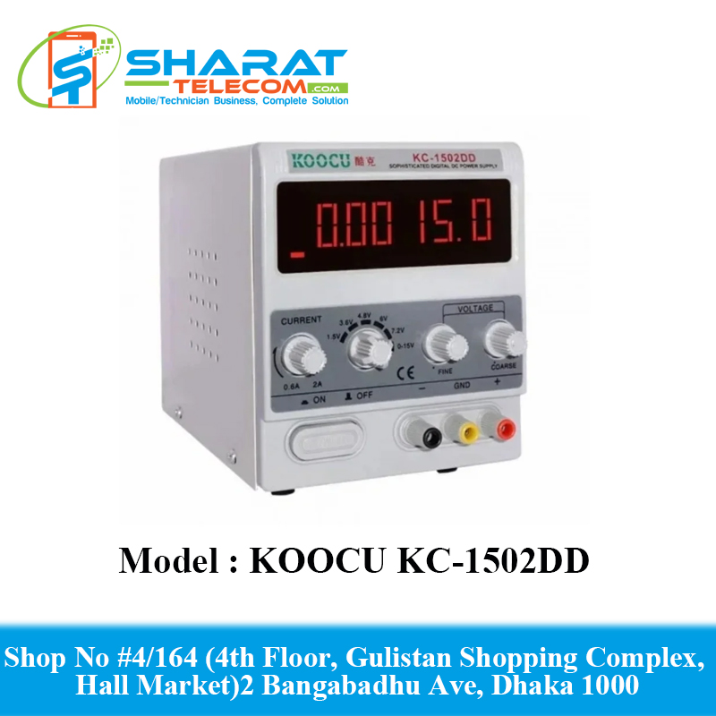 Digital KOOCU KC-1502DD 15V 2A Adjustable Best Power Supply