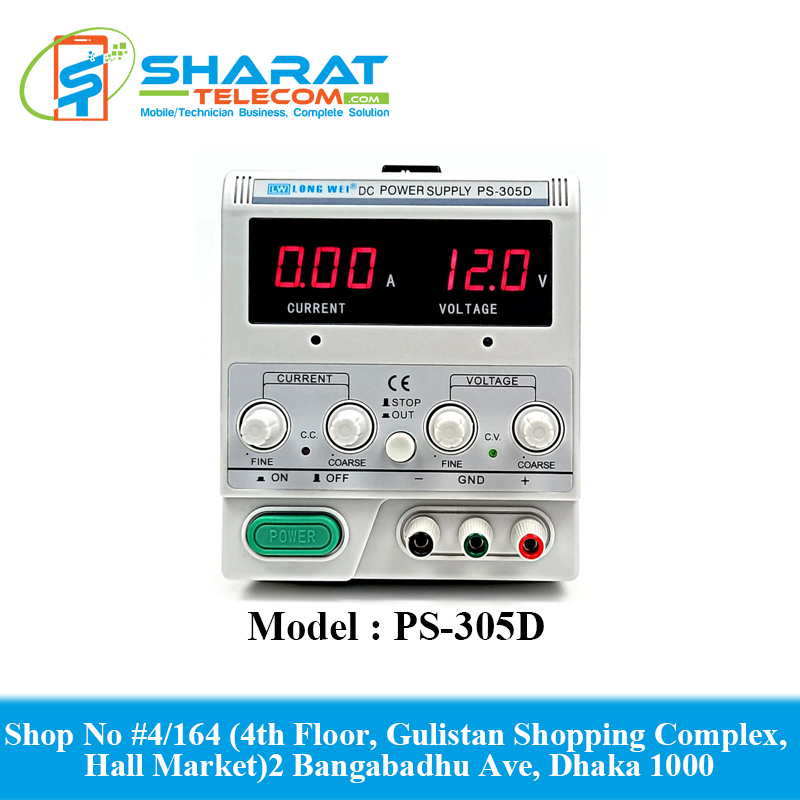 PS-305D 0-30V/0-5A Digital  Adjustable DC Power Supply Switching Linear Testing High-Grade Lab Performance