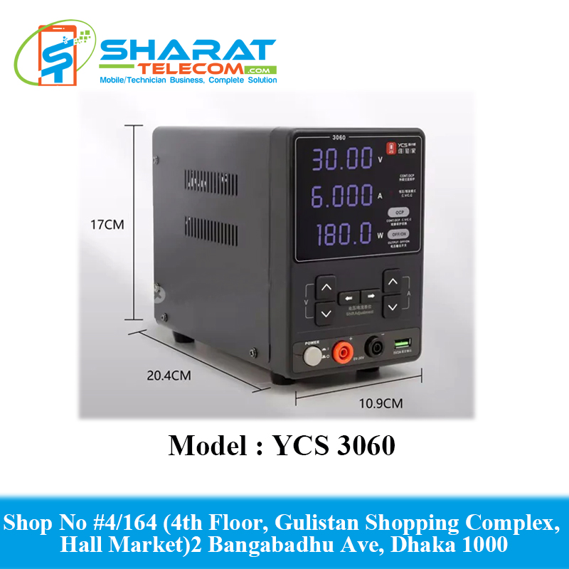 YCS 3060 DC Professional High-Power Supply 30V 6A Maintenance PCB Repair