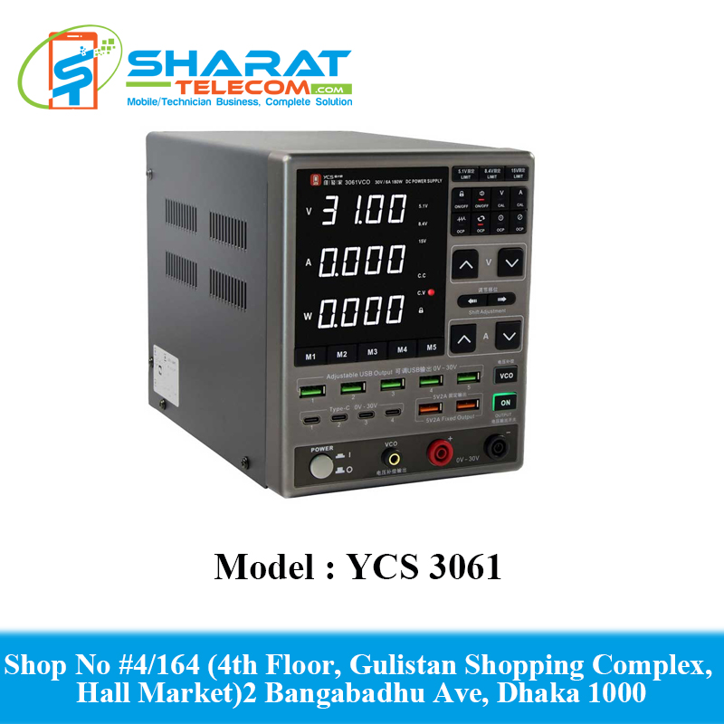 YCS 3061 DC High Quality Power Supply 180W 30V 6A with OCP Protection