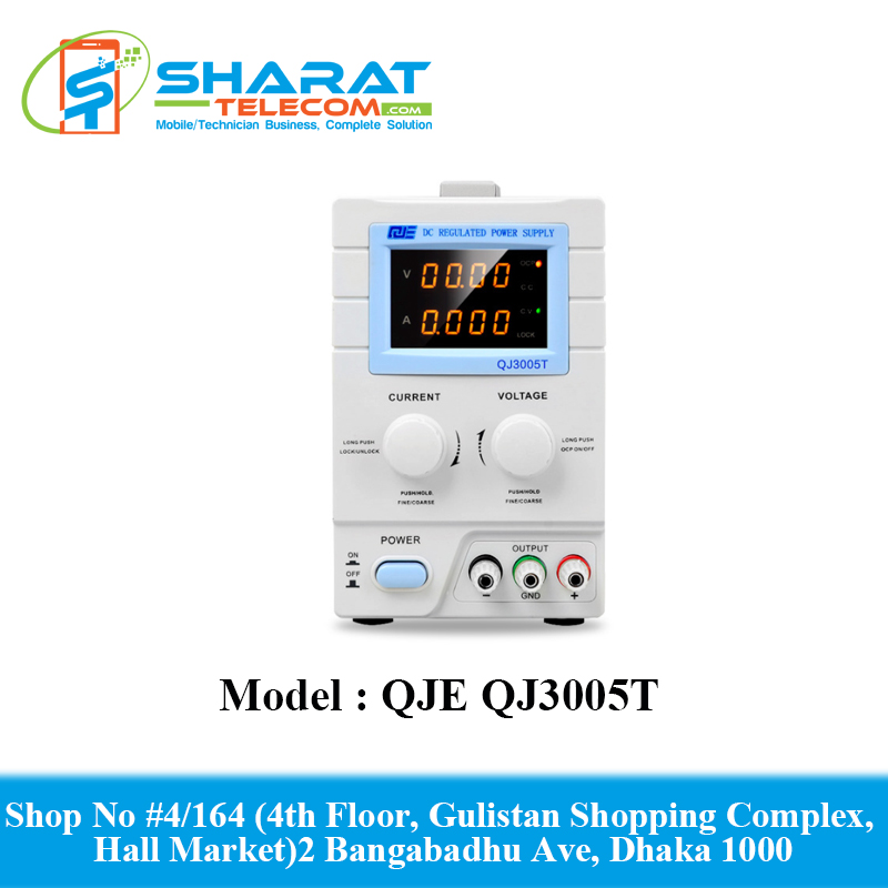 QJE QJ3005T DC Digital Display Linear Adjustable DC Power Supply 30V 5A