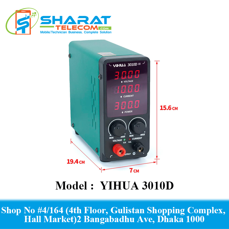 YIHUA 3010D LED Digital Display Adjustable premium High Quality Power Supply