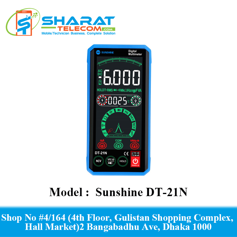 Sunshine DT-21N AC / DC Test Digital Multimeter With Professional Touch Screen