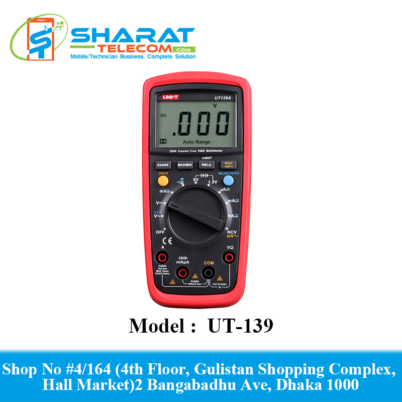 UT-139 Series Auto Range Digital Multimeter RMS Tester Handheld