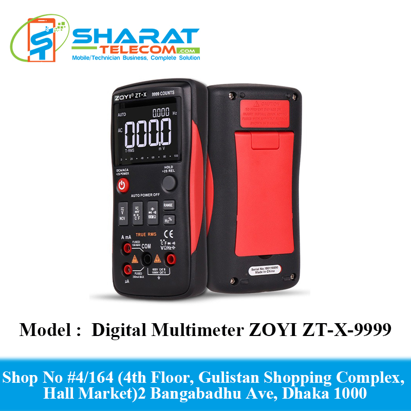 Digital Multimeter ZOYI ZT-X-9999 AC DC Voltmeter Automatic Range Tester