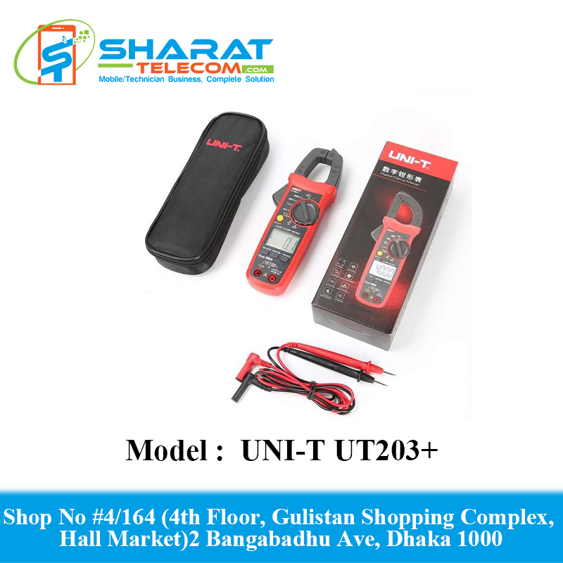 UNI-T UT203+ AC/DC Current Auto Range True RMS Multimeter With Digital Clamp Meter