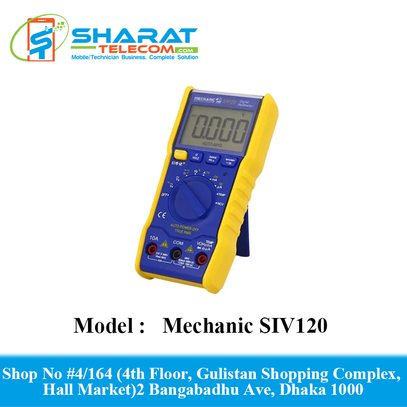 Mechanic SIV120 Automatic Multimeter Electrician Mini Portable Fully Digital Display High-Precision Multimeter