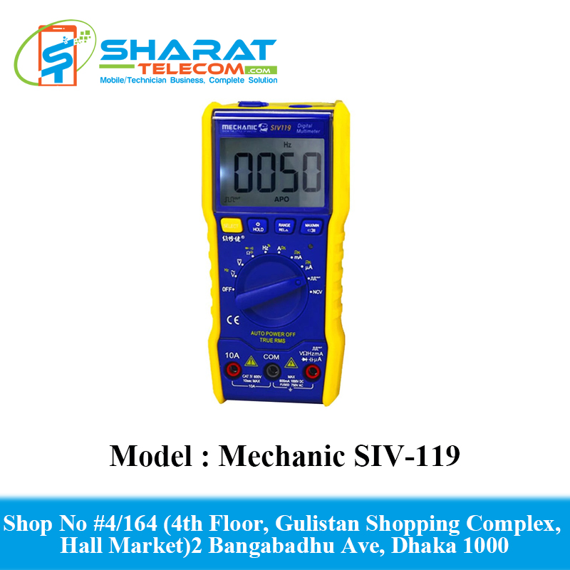 Mechanic SIV-119  Portable High Precision Auto Range DIGITAL MULTIMETER