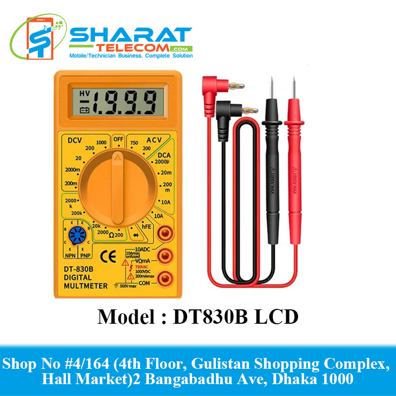 DT830B Portable LCD Digital Electronic digital multimeter Professional Use