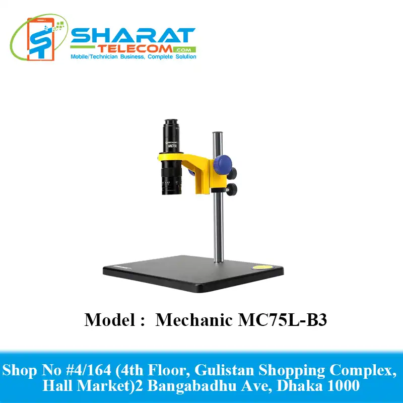 Mechanic MC75L-B3 Microscrope 07.5.0X VIDEO MICROSCOPE WITH DX480 CAMERA continous Zoon with Led LighT