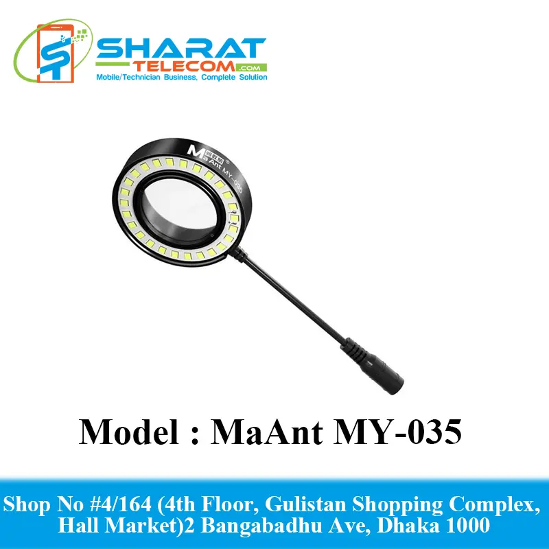 MaAnt MY-035 USB 26 Binocular Trinocular Microscope LED Lamp Light Source Ring Adapter