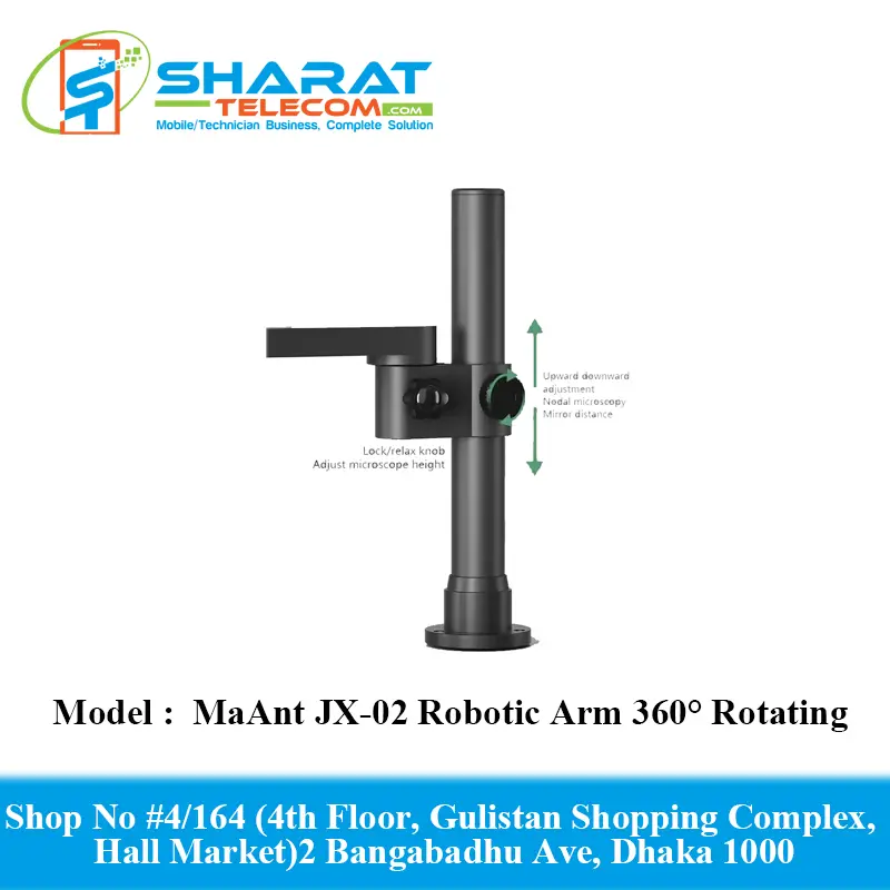 MaAnt JX-02 Robotic Arm 360° Rotating Universal Adjustable Metal Microscope Best Quality Stand