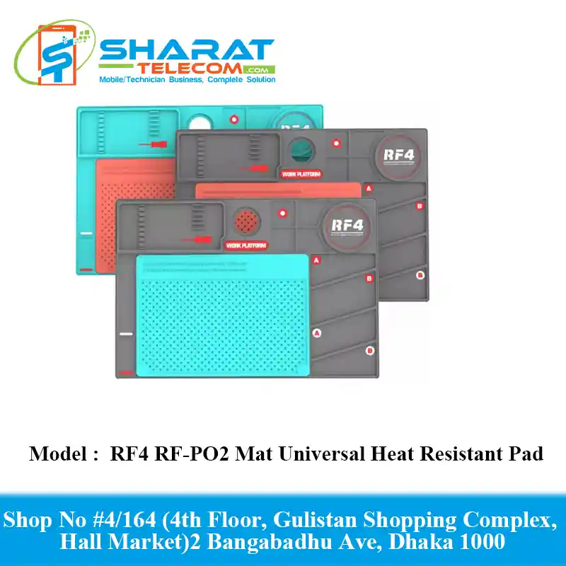 RF4 RF-PO2 Mat Universal Heat Resistant Pad Maintenance Microscope Silicone Mat