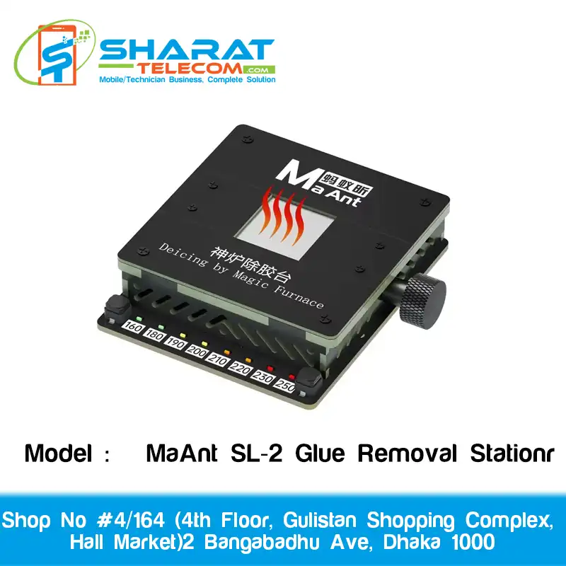 MaAnt SL-2 Glue Removal Station for Mobile Phone PCB Motherboard Chip CPU Repair | CPU Heating Platform Degumming Station | Professional Phone Repair Tools