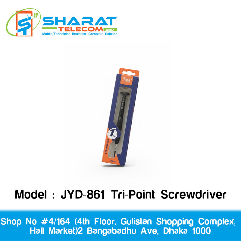 JYD-861 Precision Tri-Point Magnetic Screwdriver | Triwing Tool for iPhone 7–X Series & Apple Watch Repair