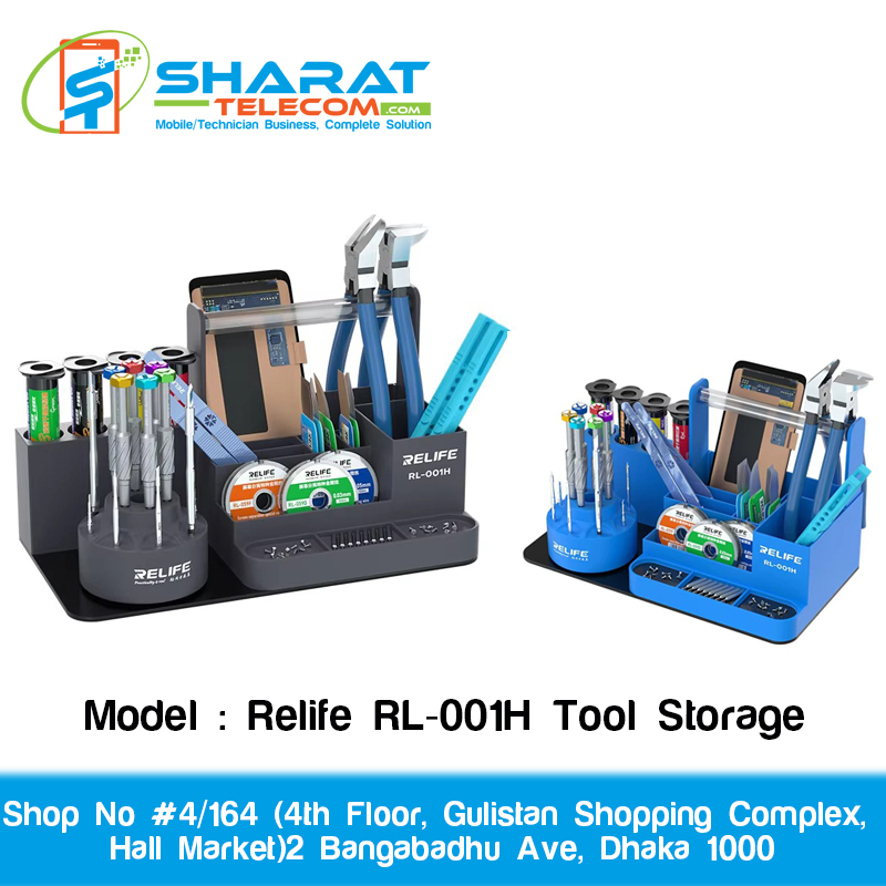 Relife RL-001H Rotatable Multifunctional Electronic Component Tool Storage | Repair & Organizer Box