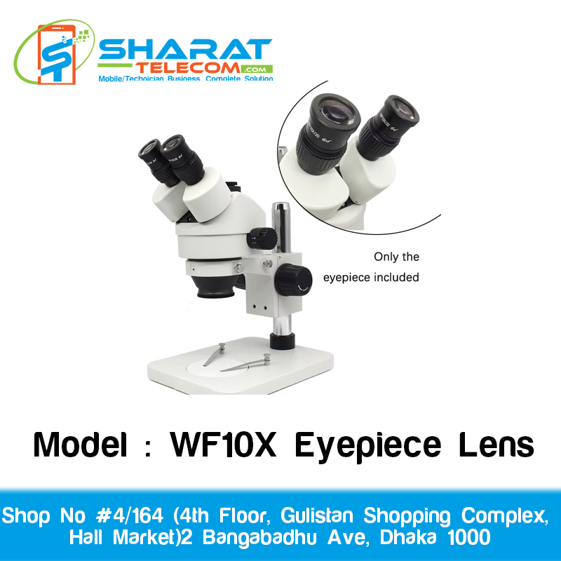 WF10X/22 & WF10X/20 One-Piece Eyepiece Lens | High Eyepoint Fully Coated Optical Lens for Stereo Microscope 10X 30mm 30.5mm