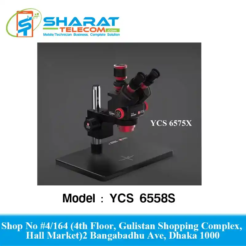 YCS 6558X 6.5X-58X ROTATION TRINOCULAR MICROSCOPE