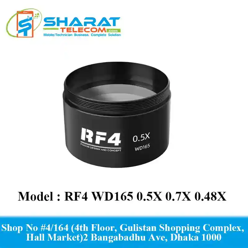 RF4 WD165 0.5X 0.7X 0.48X Lens Microscope Camera Objective Barlow for Trinocular Stereo Zoom