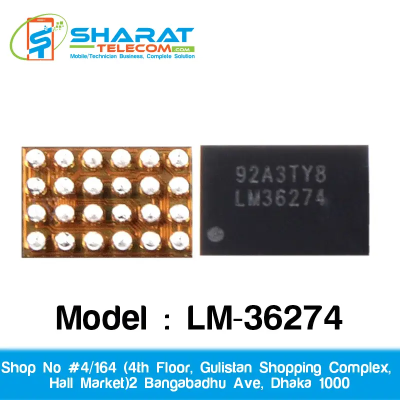 LM36274 Original Backlight Control IC for Xiaomi, OPPO, VIVO, Realme & Redmi Phones – Mobile Display LED Driver IC for Screen Repair