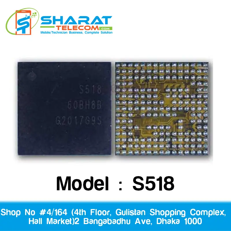 S518 Original Power IC for Samsung S20 Ultra – Mobile Power Management IC for Motherboard Repair | High-Performance Samsung PMIC Chip