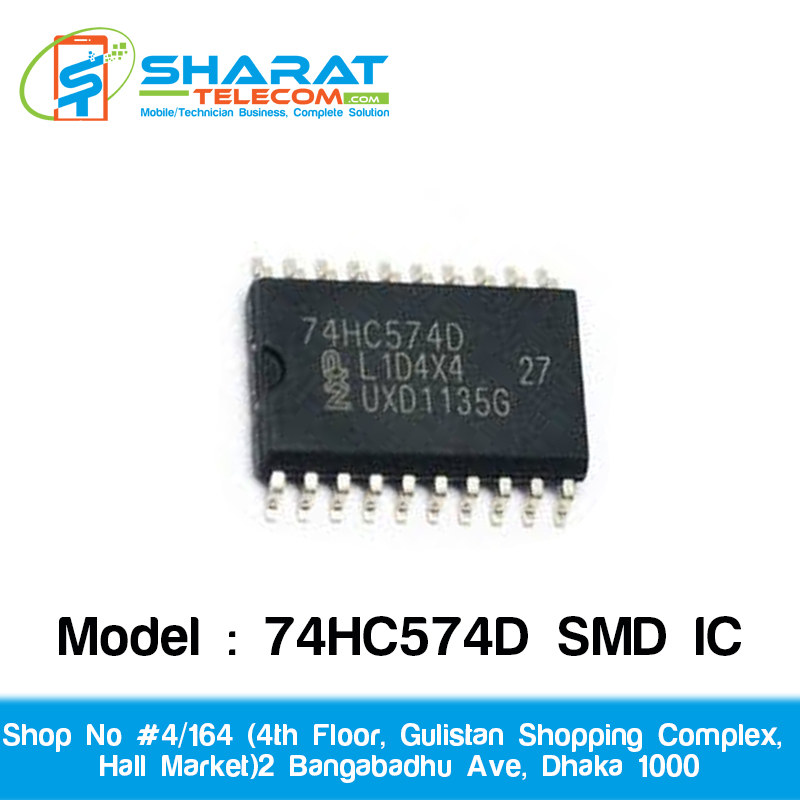 74HC574D SMD Octal D-Type Flip-Flop IC – Original Chip for Logic Control & Mobile Repair