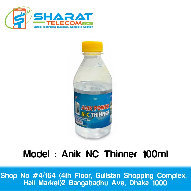 Anik Power  NC Thinner 100ml – Mobile & Laptop Motherboard Cleaner for Phone, TV & Electronics Servicing