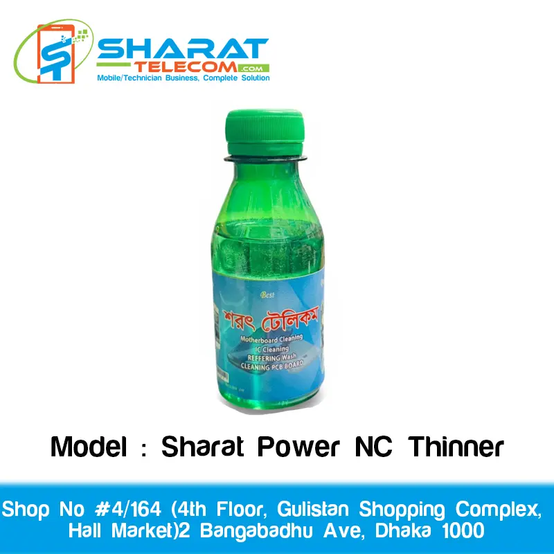 Sharat Power NC Thinner – Mobile & Laptop Motherboard Cleaner for Phone, TV & Electronics Servicing